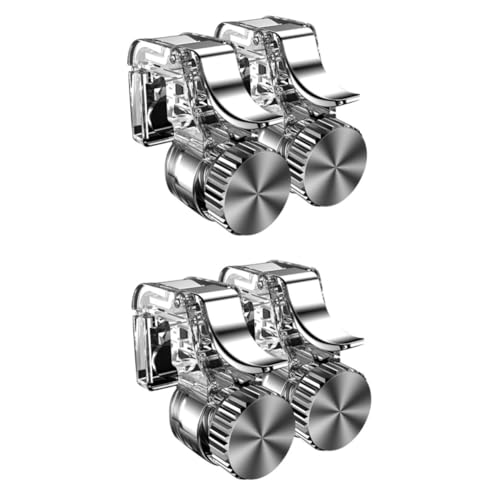 DOITOOL 2 Paia Controller Mobile Rs Grilletto Resistente in Metallo Trasparente Trigger Regolabili per Giochi Accessori Gaming per Smartphone Compatibile con Rs