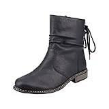 weiche Decksohle Rieker Damen Z49l1 Mode-Stiefel, Schwarz, 41 EU