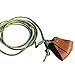 Parallel Halo Leather Shepherd Sling Handmade Paracord Shepherds Sling Tennis Ball Thrower (Light Brown)