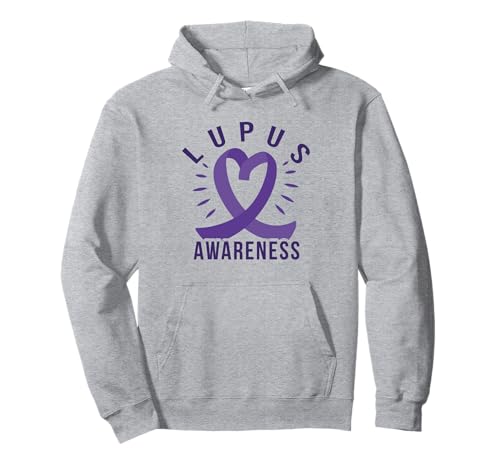 LUPUS AWARENESS Cinta Morada SLE Meme Sudadera con Capucha