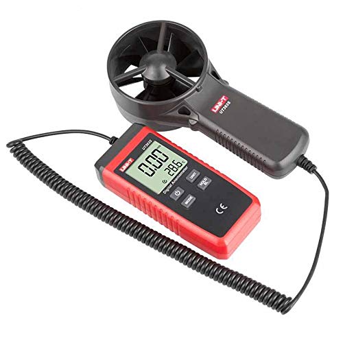 UT363S Digital Split-Type Anemometer Wind Speed Tester, 0.4~30m/s, 1.4~108km/h, 78~5905ft/min, 0.7~58knots, 0.8~67mph, Temp. -10~50℃, Units: m/s, km/h, ft/min, Knots, mph, ℃/℉, MAX/MIN/AVG
