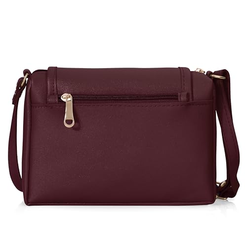 Image of J I ACCESSORIES Women's Stylish Crossbody Sling Bag - Elegant PU Leather Small Shoulder Purse with Adjustable Strap - Casual & Travel Handbag