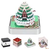 2026 Calendario 3D con Luci LED, Blocco Note 3D in Carta, Pad di Carta, Elemento Artistico, Arte della Carta, Casetta sugli Alberi con Scatola Indicatore Adesivi Strap-off, Decorazione da Tavolo, 284
