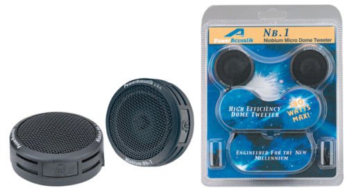Power Acoustik Nb-1 1" 200w Micro Dome Tweeters Nb.1