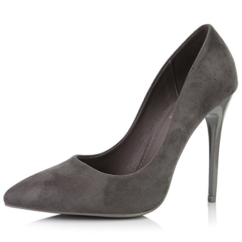 DailyShoes Cushioned Memory Foam Inner Sole Heels for Women Women's Paris-01 Stiletto Pumps