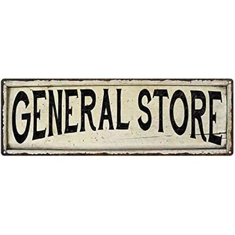 General Store Primitive Sign Vintage Sign