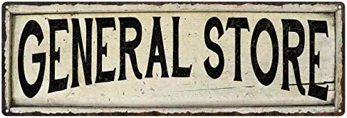 General Store Sign Farmhouse Signs Wall Decor Art Country Decorat...