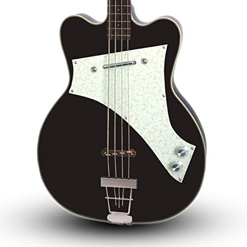 Kay Vintage Reissue K5970VBK Jazz Special Bass Guitar, Black - Thumbnail 3