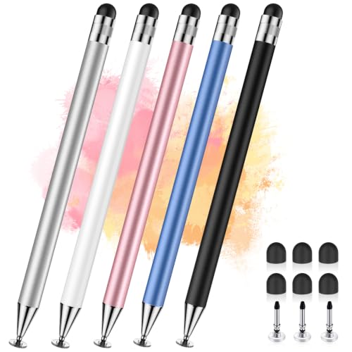 Image of Digiroot Stylus Pen, Stylus Pen, Smartphone, Set of 5, 2-in-1