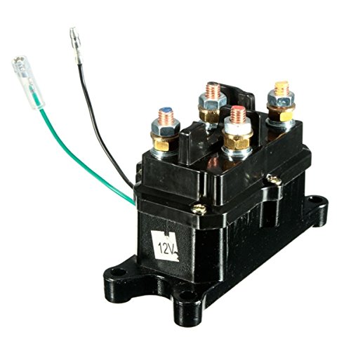 NICOLIE Universale 12V Relè Solenoide Contattore Winch Interruttore A Bilanciere Per Atv Utv Nero