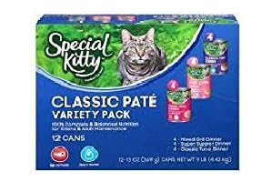 Special Kitty Classic Pate Variety Pack Wet Cat Food: A Purr-fect Choice for Feline Delights