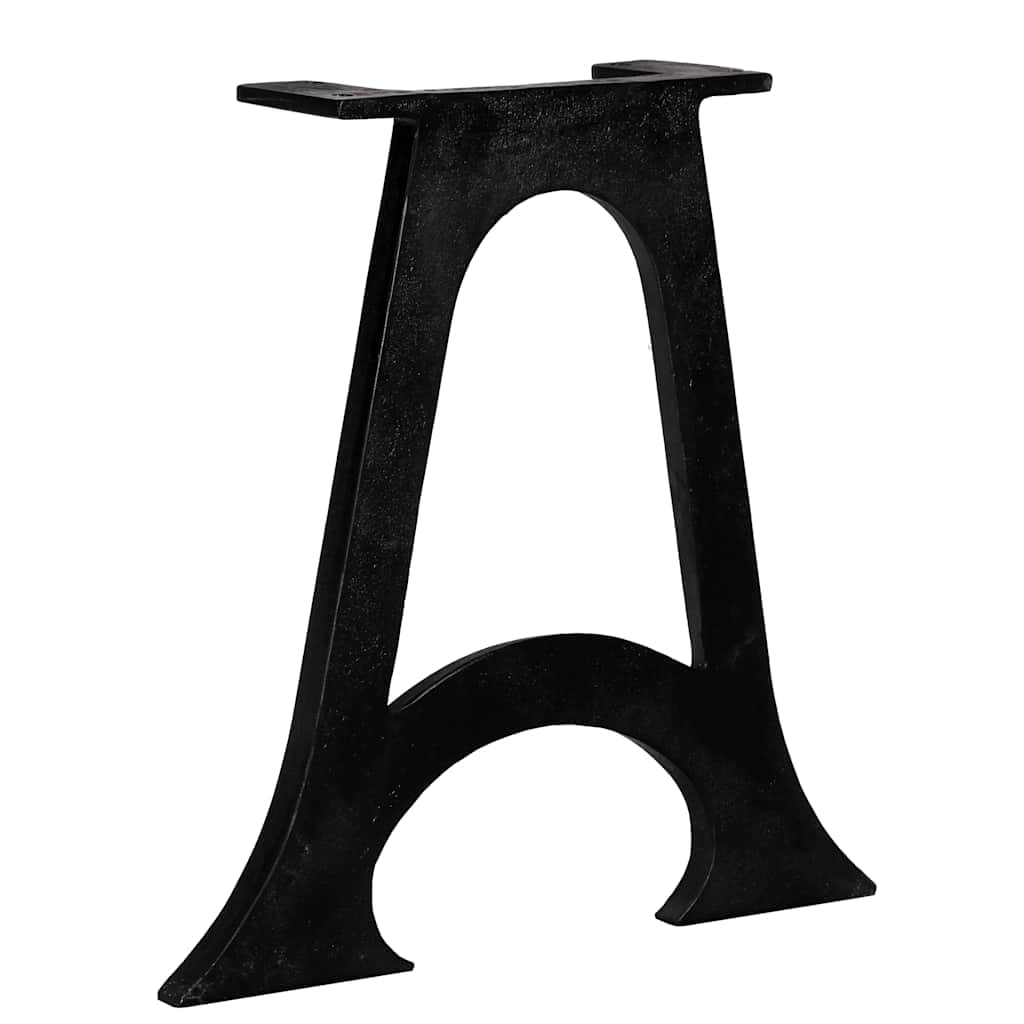 Hothingwell Gambe da tavolo in ghisa solida, base ad arco stile antico, 2 pezzi con fori preforati per installazione semplice, supporto per vassoio pesante per tavolino da caffè industriale.