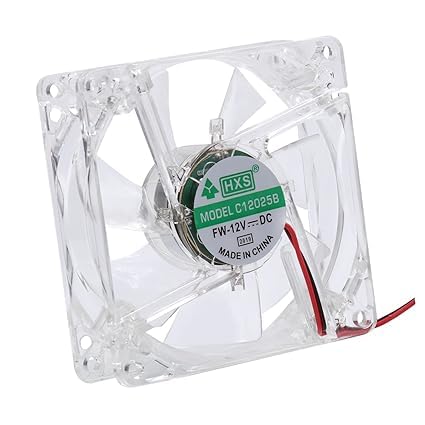 GR Deals Transperant CPU Fan, Led High Airflow Cooler Fans Computer Case Power Radiator Fan CPU Case Computer CPU Light Cooler Case Fans Table Computer Cooling Fan.