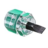 Für Stubby 37 mm Gerät Bit Adapter Schraubendreher für Set Schlitzschraubendreher - Kompakte Kreuzstahlreparatur für Kreuzschlitz für enge Räume inkl. 2 Pi