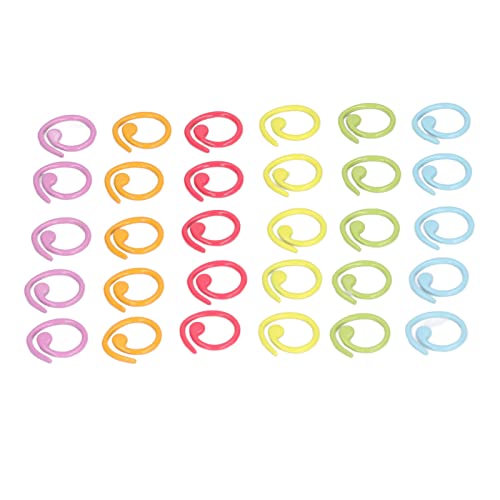 Knitting Stitch Rings Markers Mark Buckle Diy Crafts Spiral Colorful 30Pcs Random Color Permanent Marker Knitting Crochet Notions - Image 2
