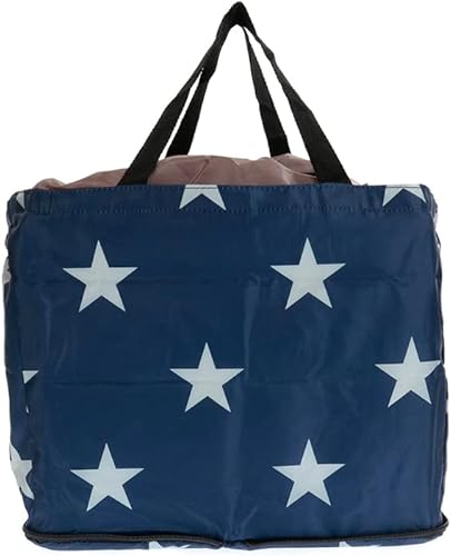 Bolso de compras reutilizable medio ligero de nylon compacto de los bolsos de compras del ultramarinos