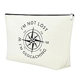 Mxrymvu Geocaching Gift Makeup Bag for Geocachers