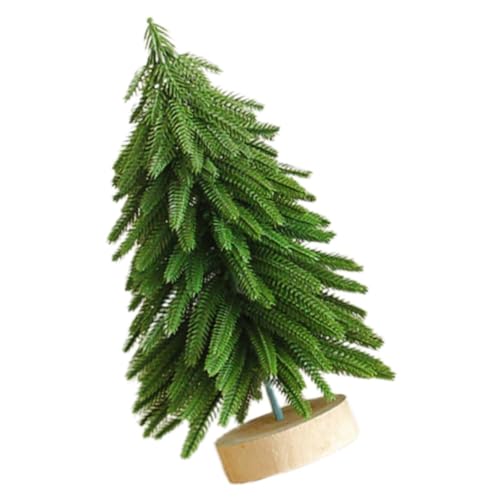 Mini árbol de Navidad de pino Alipis artificial para decoración de mesa hogareña 2