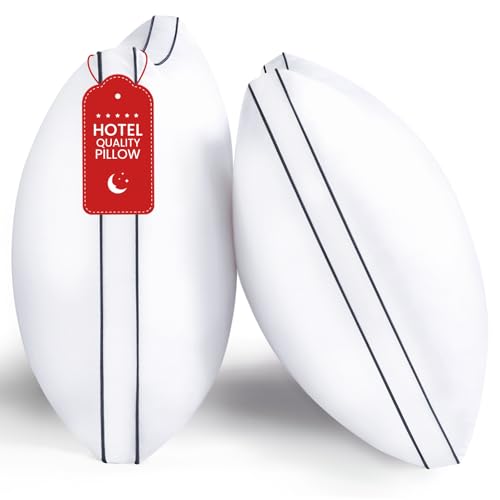 Image of ROUMEA Queen Size Pillows Set of 2, Gusseted Bed Pillows for Sleeping