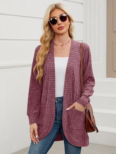 Image of BELAROI Women Plus Size Cardigan Sweater Fall Outfit