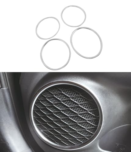 【Earth Car】 プリウス 50系 FOR PRIUS ZVW50/ZVW51/ZVW55 2015年12月~ ドア スピーカ リング リム ガ―ニッシュ ステンレス フロント リア スピーカー リング ガーニッシュ内装