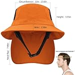Seektop Surf Bucket Hat with UPF 50+ UV Protection, Waterproof Sun Hat with Adjustable Chin Strap for Surfing, Water Sports - Image 4
