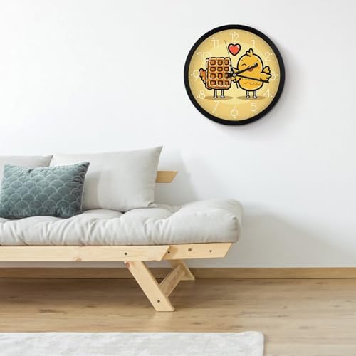 Horloge murale à quartz silencieuse analogique ronde blanche - 5