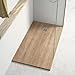 Plato de Ducha de Resina Extraplano Efecto Madera Roble Natural | Plato Ducha Antideslizante en Textura Lisa | Plato Ducha con Válvula de Desagüe y Rejilla | Roble Natural | 160 x 70 cm