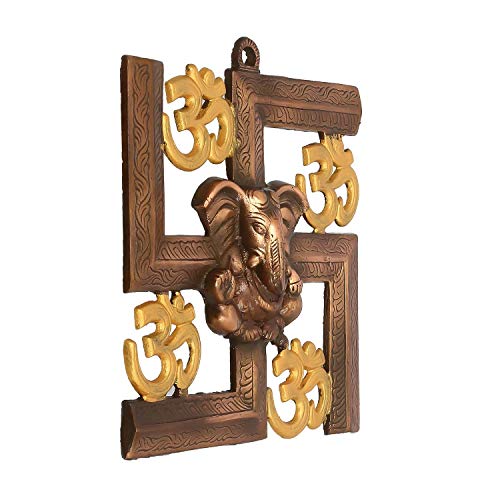 JaipurCrafts Webelkart Cast Iron Wall Hanging Showpiece (22.86 x 2.54 x 22.86, Multicolour, Religious) - Image 4