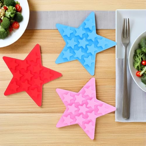 Set de 3 Moldes de Hielo en Forma de Estrella de Silicona miniatura 7