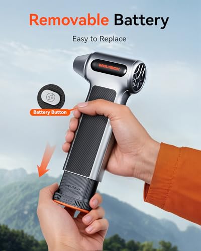 Image of WOLFBOX MF200 22.2Wh 7.4V Rechargeable Li-ion Battery Pack - Removable Backup Power for Compressed Air Duster (Battery Only, No Charger)