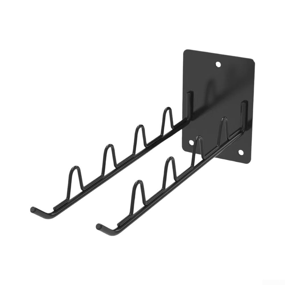 para soporte Herramientas Jardín Hierro 4 Ganchos Pared para(2pcs)