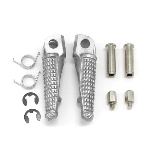 Repose-Pieds de Moto Avant Silver en Alliage Haute Résistance pour ZX636 et ZR1000