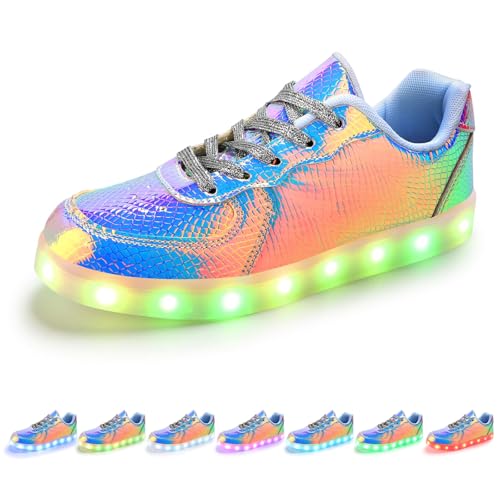 Shiny Leather Stylish LED Light-Up Sneakers Unisex for Parties and Performances Unique Patent Leather USB Rechargeable Low-Top Shoes with Colorful Lighting Effects2