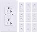 Dynamics GFCI 20 Amp 125 Volt, Tamper Resistant, Safety Outlet, 2-pole, 3-wire, Grounding, LED Indicator - Self Test | 10 Pack
