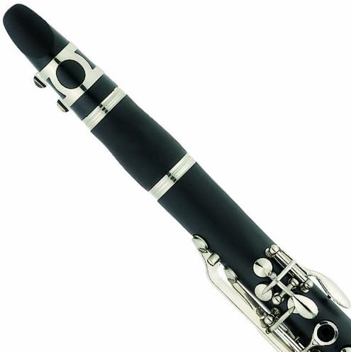 Mendini MCT-E+SD+PB+92D Black Ebonite B Flat Clarinet with Tuner, Case, Stand, Mouthpiece, 10 Reeds and More