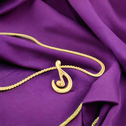 Image of P.C. Chandra Jewellers 14K Gold Pendant (without chain) With Musical Symphony Design For Women - 0.2 Gram