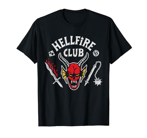 Stranger Things Logo Hellfire Club Classic Fan Memorabilia T-Shirt