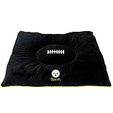 NFL PET BED - Pittsburgh Steelers 'Soft & Cozy' Plush Pillow Bed. - FOOTBALL DOG BED. Cuddle, Warm Sports Mattress BED for CATS & DOGS