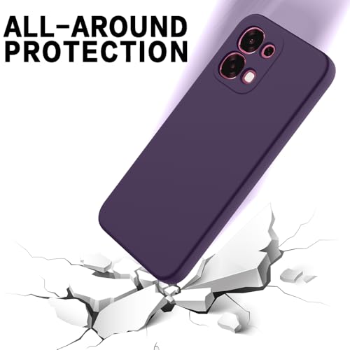Image of Back Cover for Oppo F31 5G | Full Camera Protection | Premium Liquid Silicon Case | Flexible Bumper Case for Oppo F31 5G (Dark Purple)
