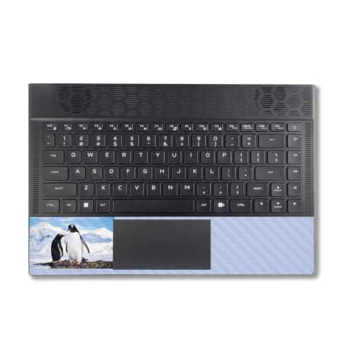 Image of MightySkins Carbon Fiber Skin Compatible with Alienware X14 R2 (2023) Full Wrap Kit - Penguin | Protective, Durable Textured Carbon Fiber Finish | Easy to Apply & Change Styles | Made in The USA