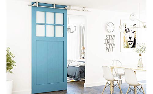 Diyhd 8Ft Stainless Steel Ceiling Mount Sliding Barn Door Hardware #TOP1