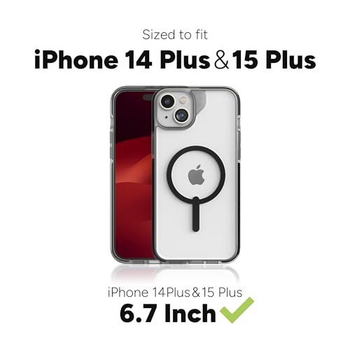 Image of ZAGG Santa Cruz Snap iPhone 15 Plus / 14 Plus Case - MagSafe Phone Case, Drop Protection (13ft /4m), Durable Graphene, Anti-Yellowing, and Scratch-Resistant Phone Case, Orange