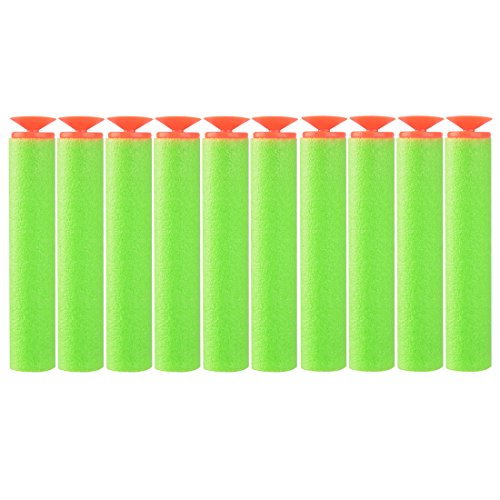 Foxom Suction Cup Arrows, Suction Cup Darts Refill Pack For Nerf N-Strike Elite Series Blasters, Green with red - Image 5