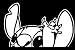 1 X STITCH LILO White Decal Sticker Wall Laptop Notebook Die-cut White Decal ...