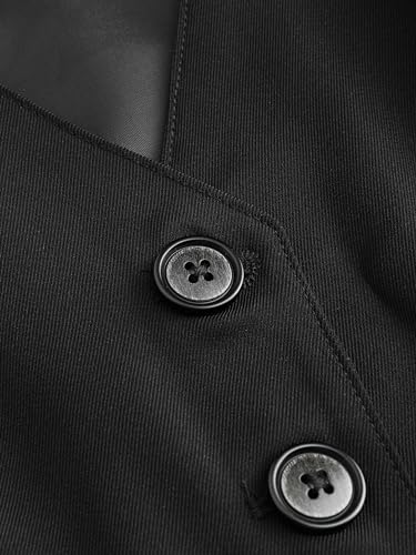 CIDER V-neck Button Tie Back Crop Vest3