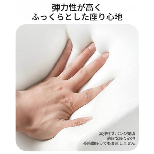 SJGEIDM丸いスツール オットマン 足置き フット ソファ 低い腰掛け 滑り止め 取り外し可能 リビング/玄関/寝室適用 インテリア 丸椅子 フロアクッション 北欧風 お姫系 美容室 スリム ベッドサイド 幅35です チェア イス (サクラピンク,【高反発スポンジ】3段) [5]