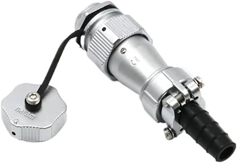 WY20 M20 Power Cable Connector 2 3 4 5 6 7 8 9 12 15 Pin Female Male Nut Panel Docking Socket(Female Nut Set,5Pin)