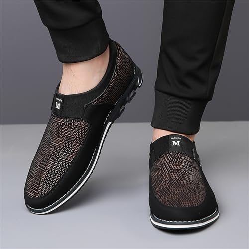Image of Veslesth Men Casual Shoes Sneakers Loafers Comfort Walking Shoes Fashion Driving Shoes Luxury Leather Shoes for Male Business Work Office Dress Outdoor
