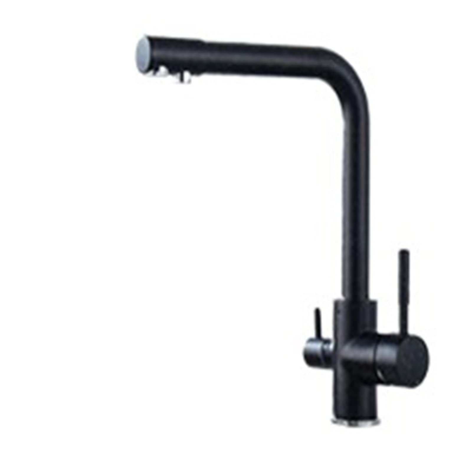 GLETSF 3 Drinking Waterap 3In1 Kitchen Sink Mixer Pull Out 360Swivel Design Durabfaucet For Clean Water & Easy Use,Black-C,Black-C